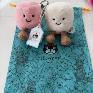 Jellycat marshmallow keychain